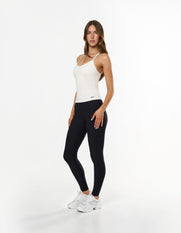 Active Rib Strappy Singlet - White