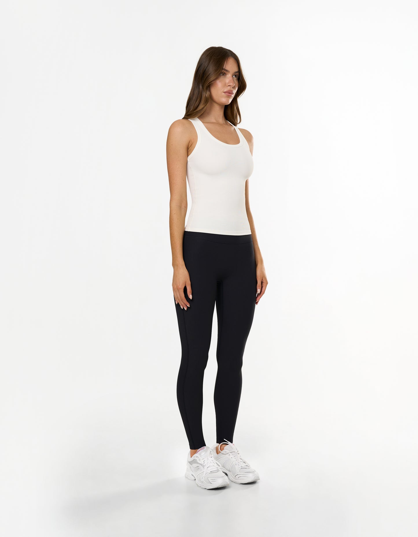 Active Rib Racer Singlet - White