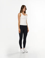 Active Rib Racer Singlet - White