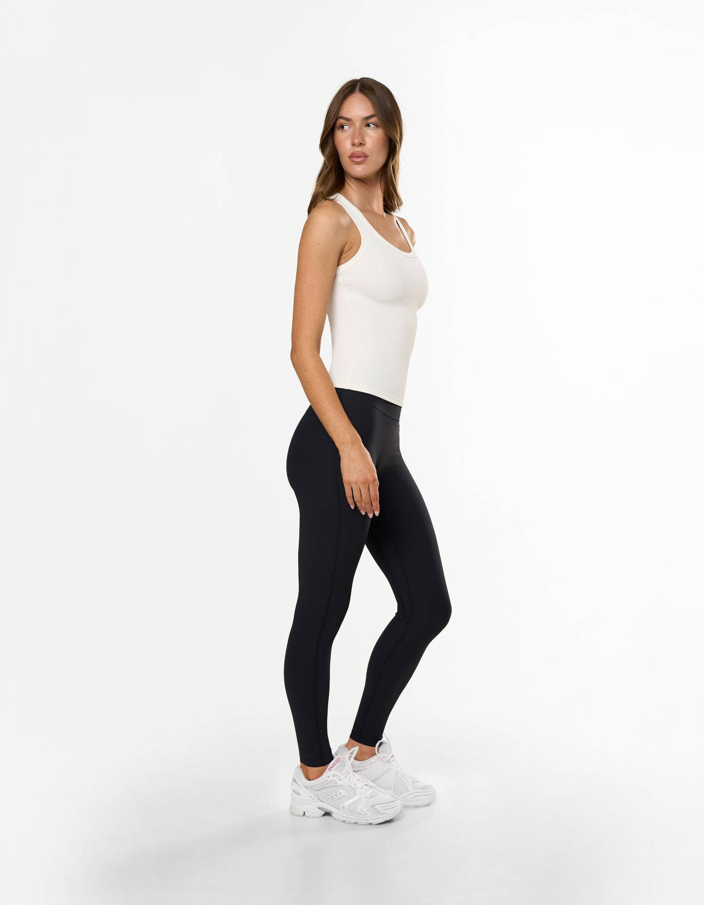 Active Rib Racer Singlet - White