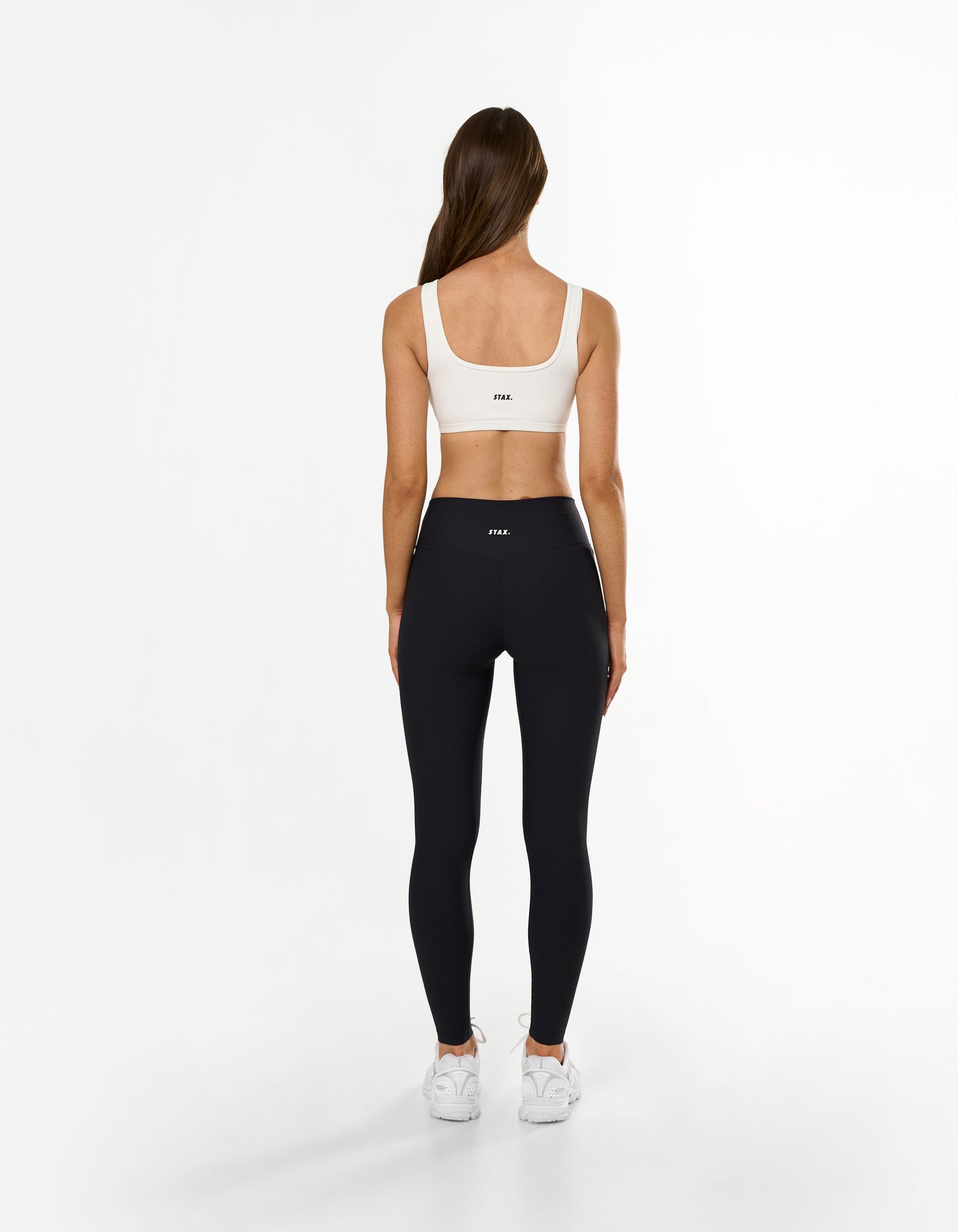 Active Rib Crop - White