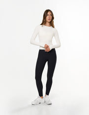 Active Rib Long Sleeve - White