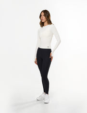 Active Rib Long Sleeve - White