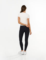 Active Rib Fitted Tee - White