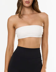 Bandeau Crop Airlyte - White