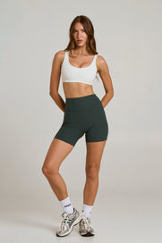 Active Rib Midi Bike Shorts - Alpine