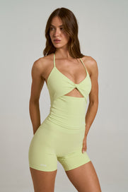 Twist Halter Tank Airlyte - Lime