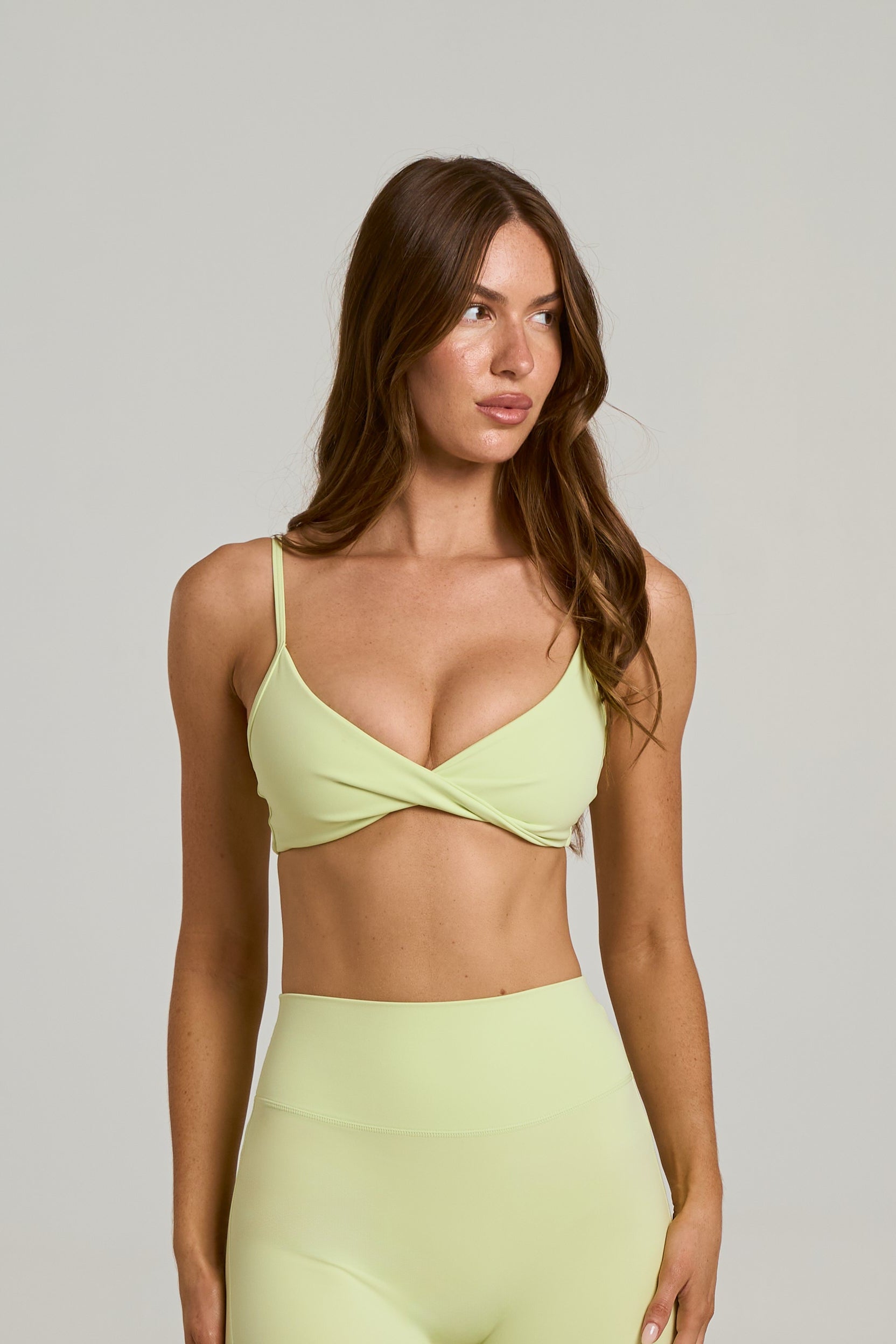 Twist Crop Airlyte - Lime