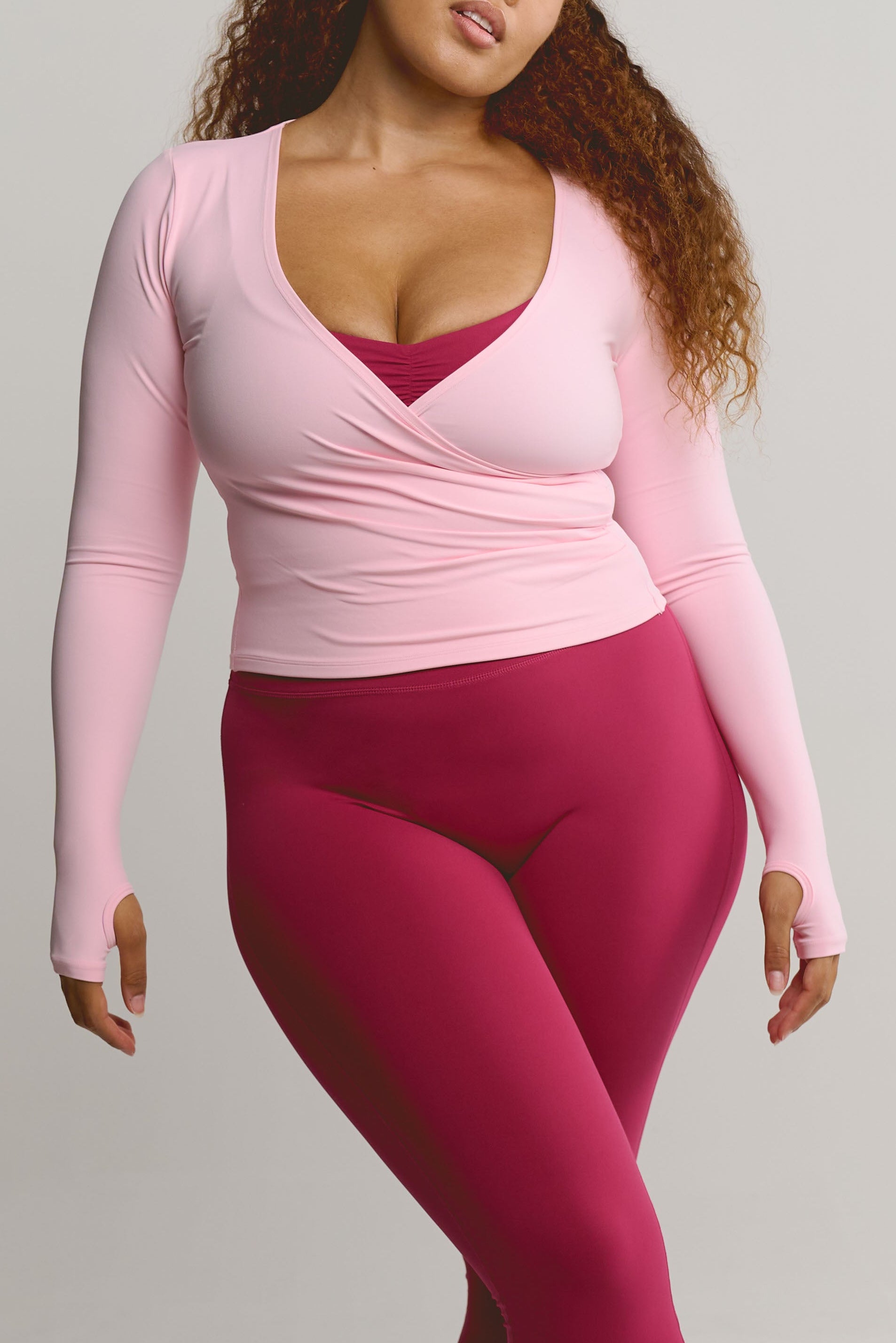 Wrap Longsleeve Airlyte - Blush