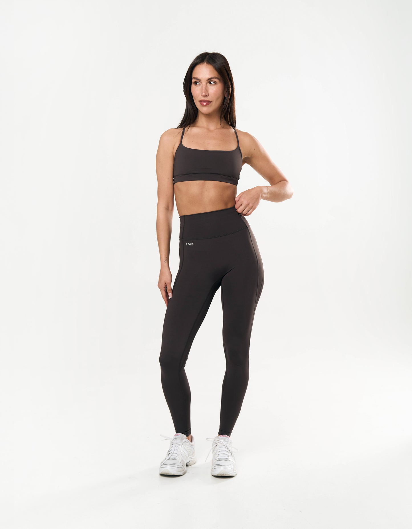 Pocket Full Length Tights Astryx - Truffle