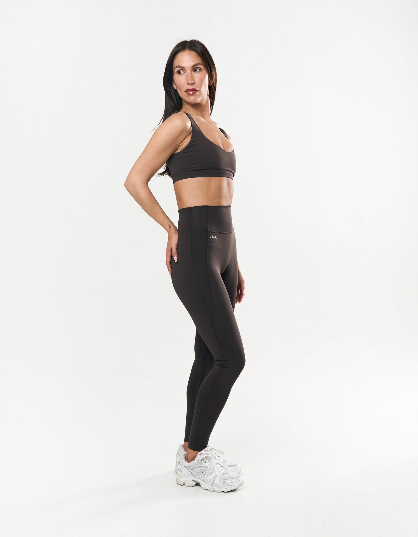 Pocket Full Length Tights Astryx - Truffle