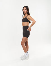 Pocket Midi Bike Shorts Astryx - Truffle