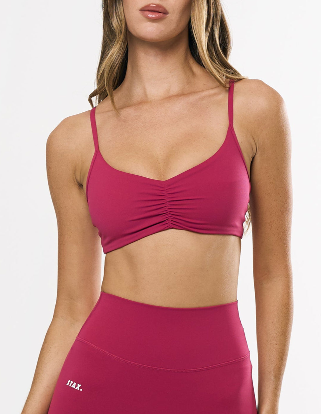 Ruched Crop Airlyte - Blossom