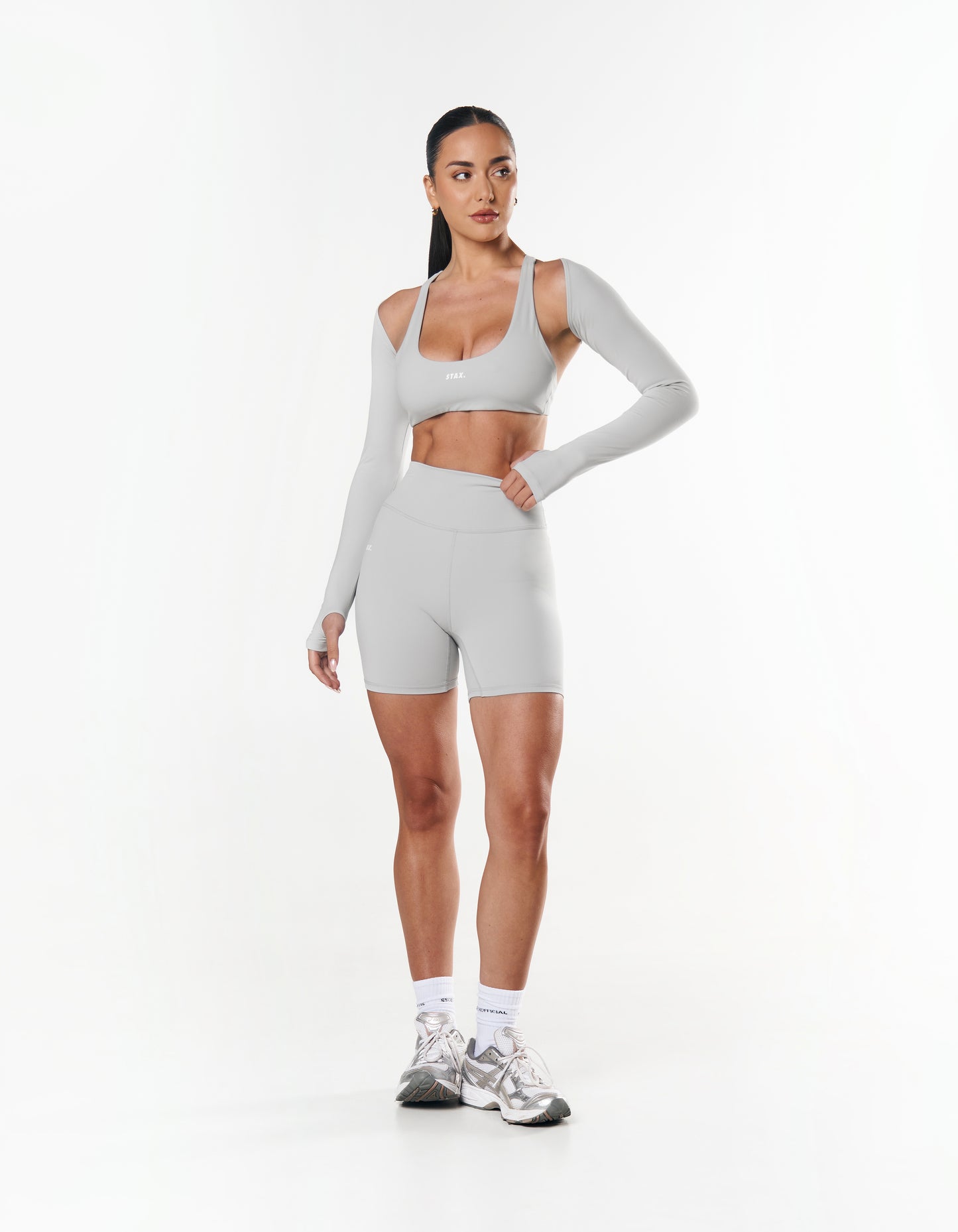 Midi Bike Shorts NANDEX ™ - Light Grey