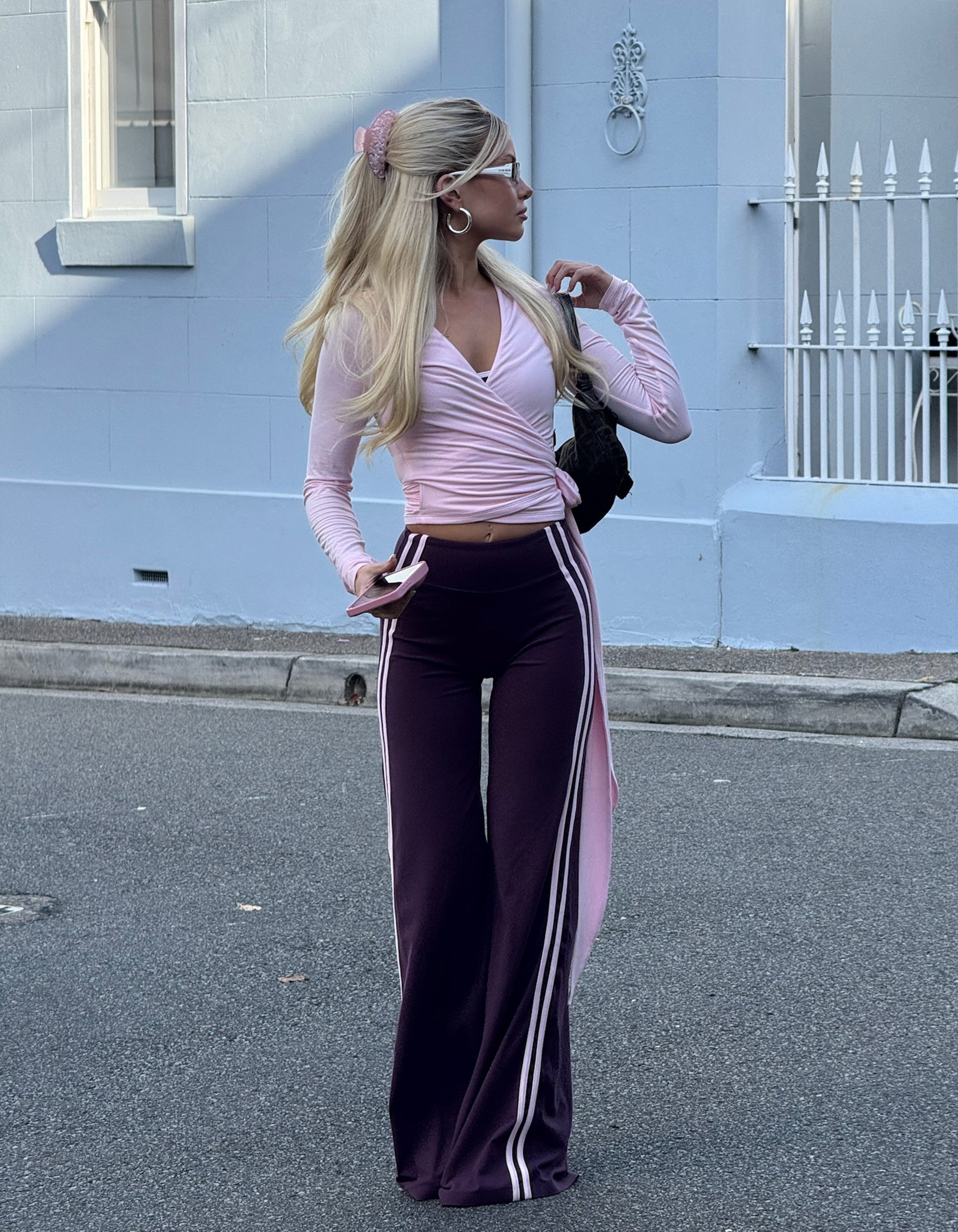 Warm-Up Wide Leg Pants NANDEX™ - Plum