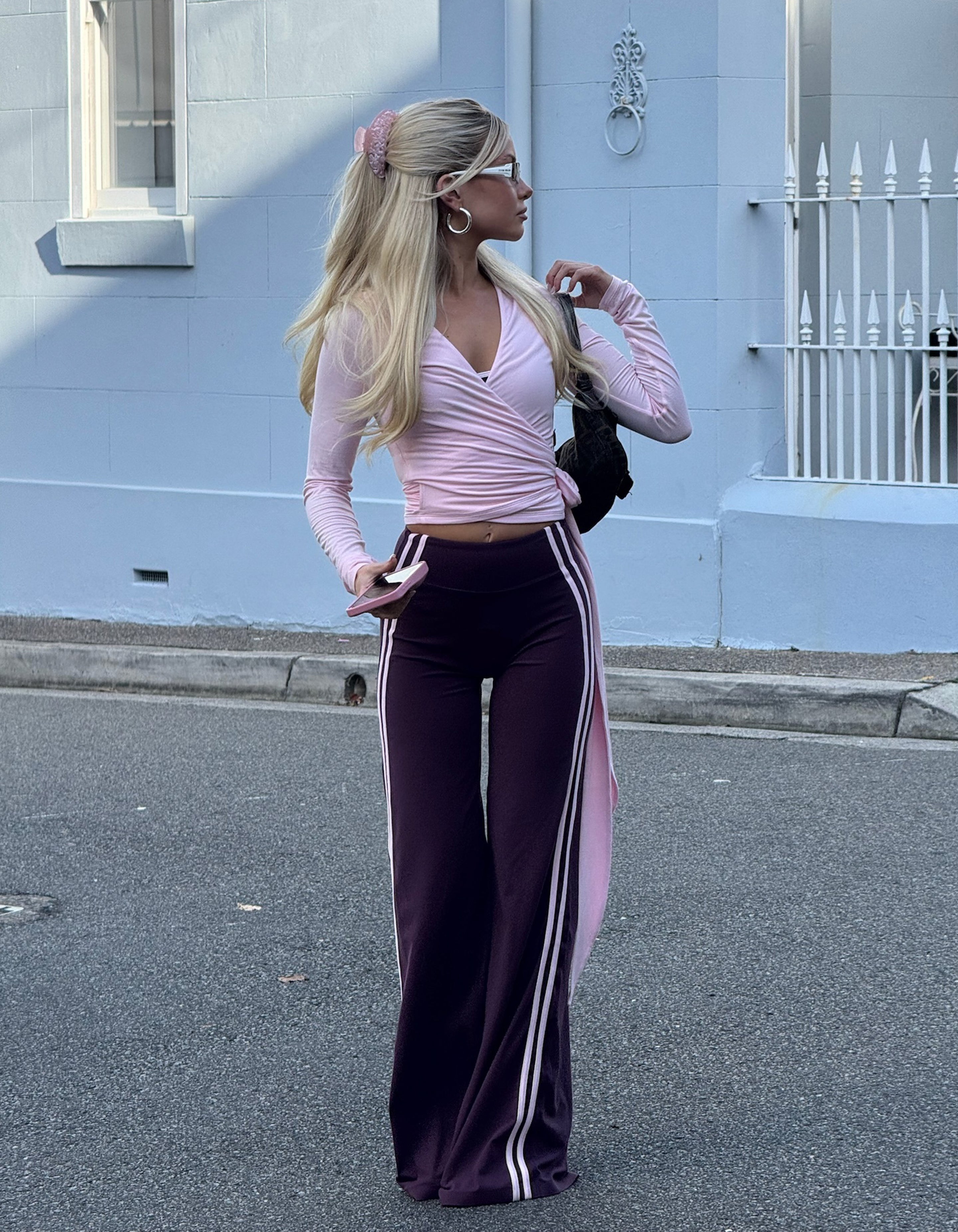 Warm-Up Wide Leg Pants NANDEX™ - Plum