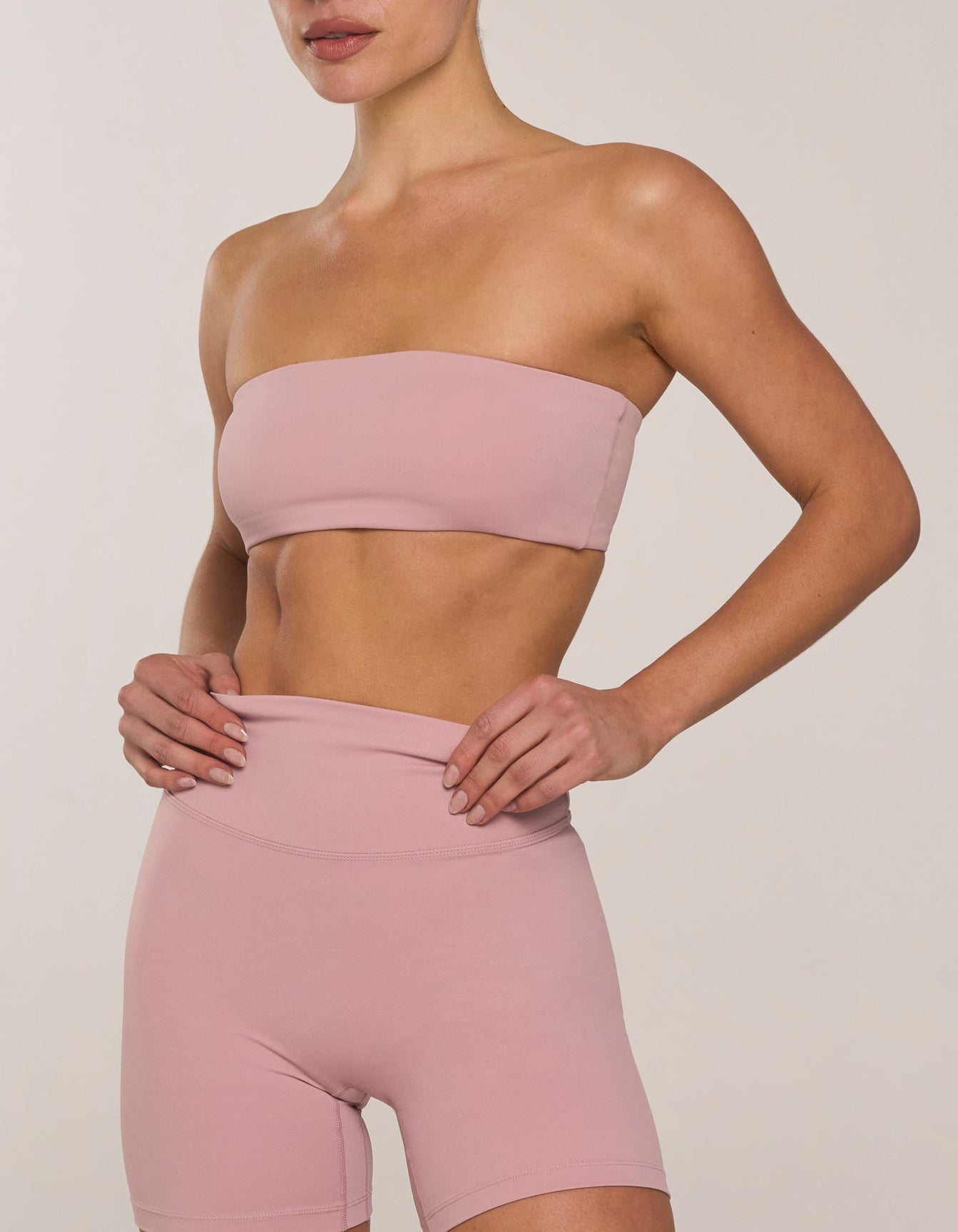 Bandeau Crop Airlyte - Dusty Pink