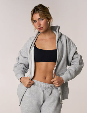 Zip Hoodie Solfleece® - Grey Marle