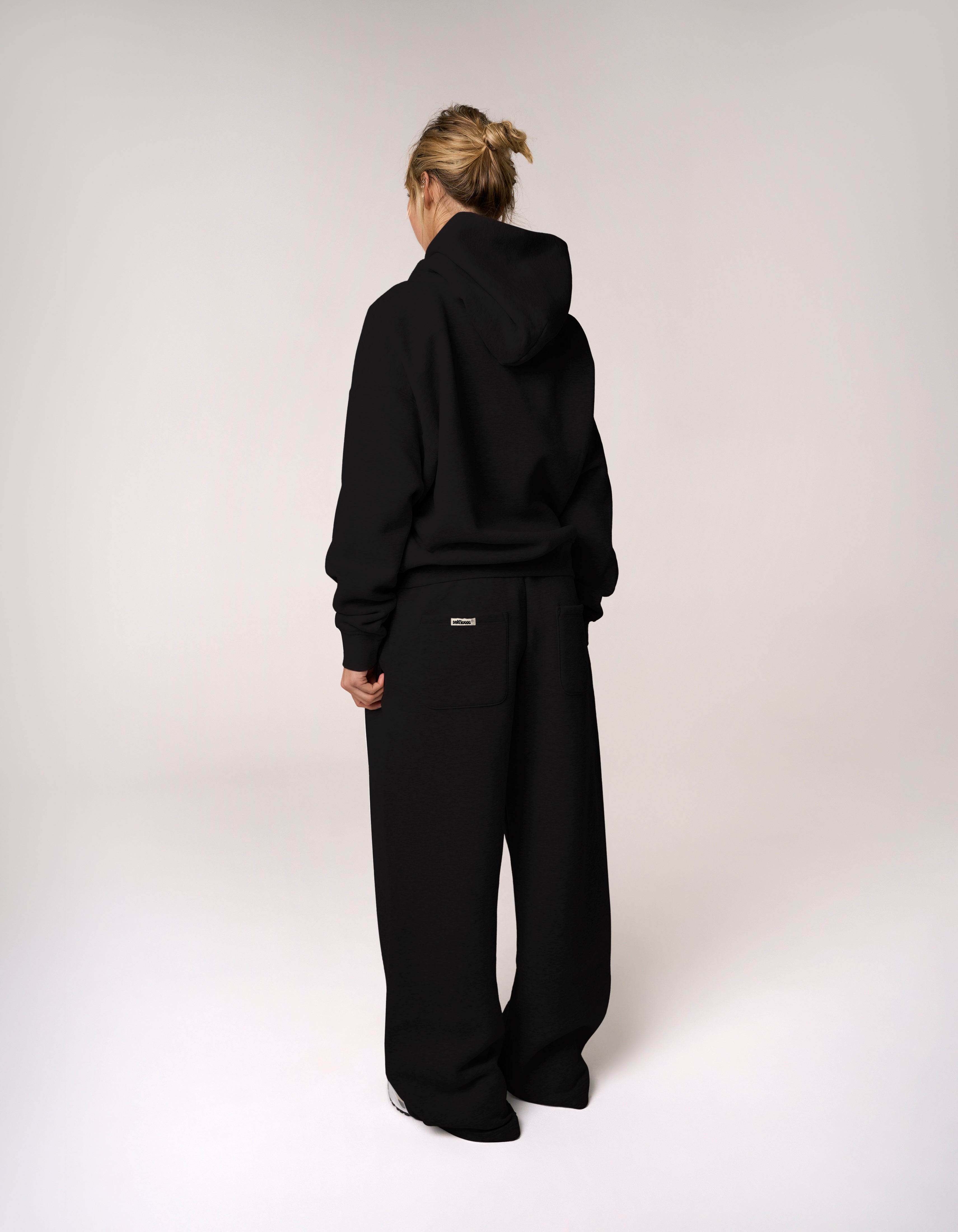 Wide Leg Joggers Solfleece® - Black