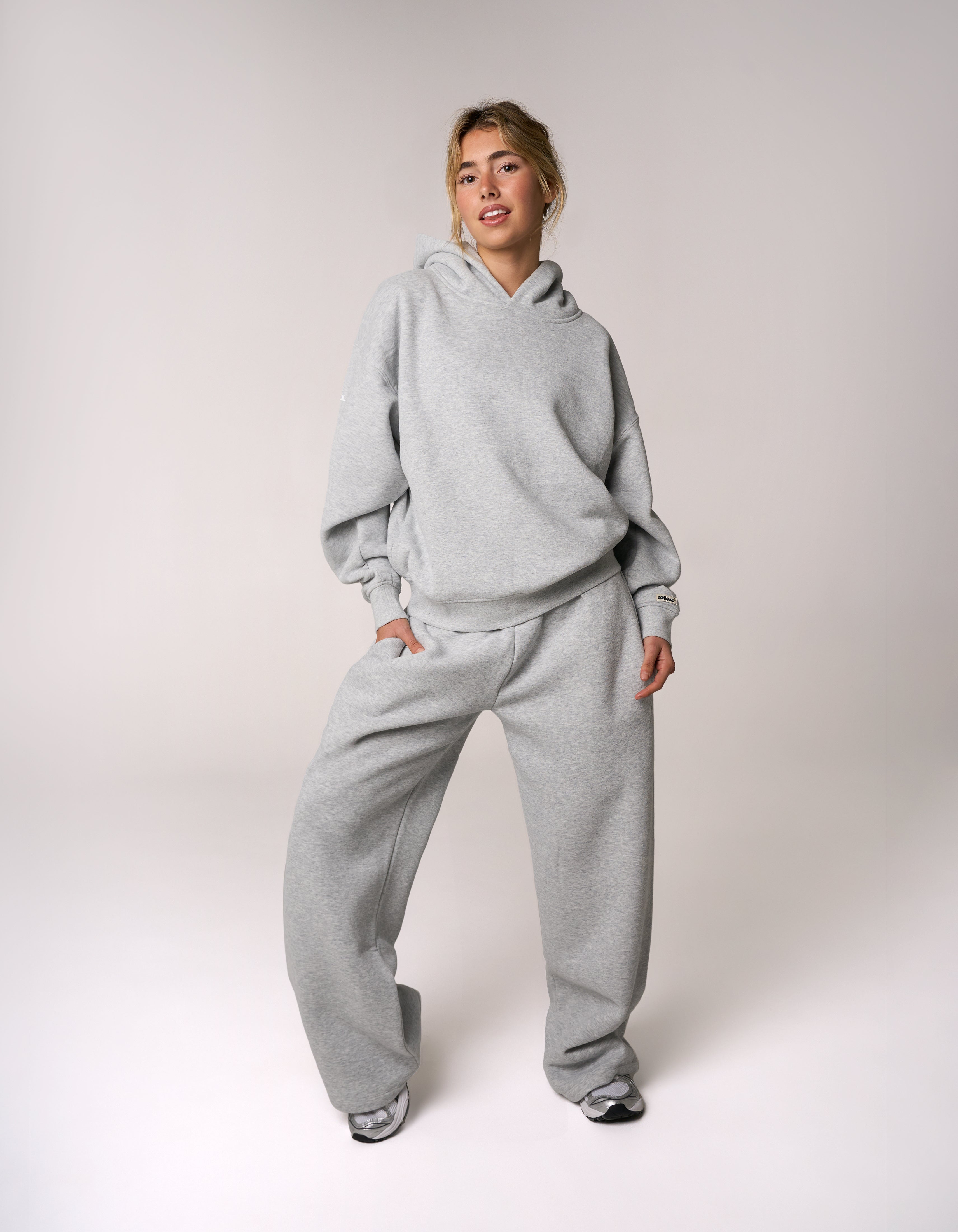 Wide Leg Joggers Solfleece® - Grey Marle