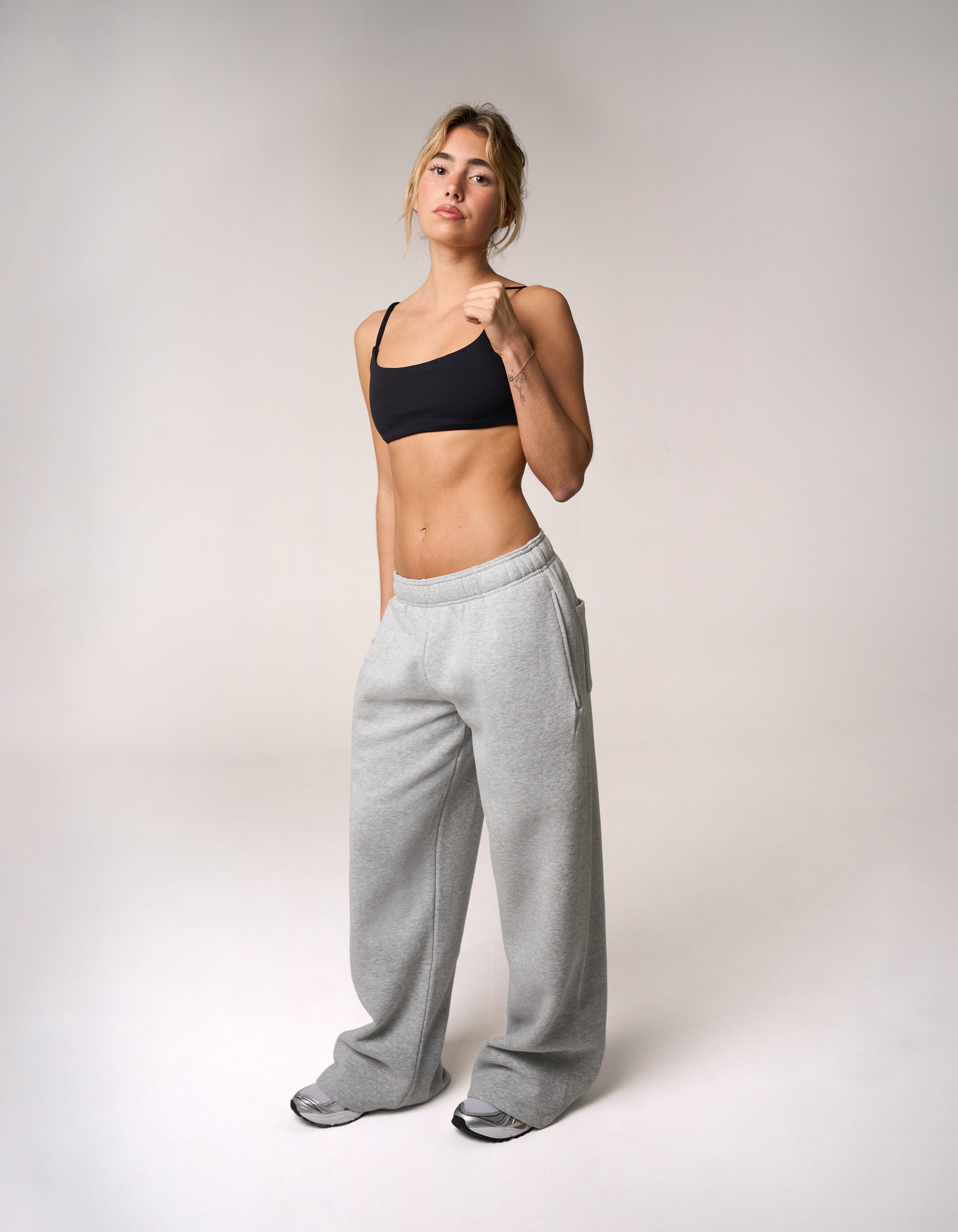 Wide Leg Joggers Solfleece® - Grey Marle