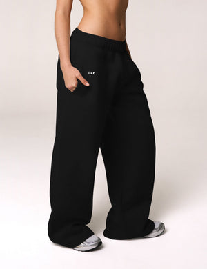 Wide Leg Joggers Solfleece® - Black