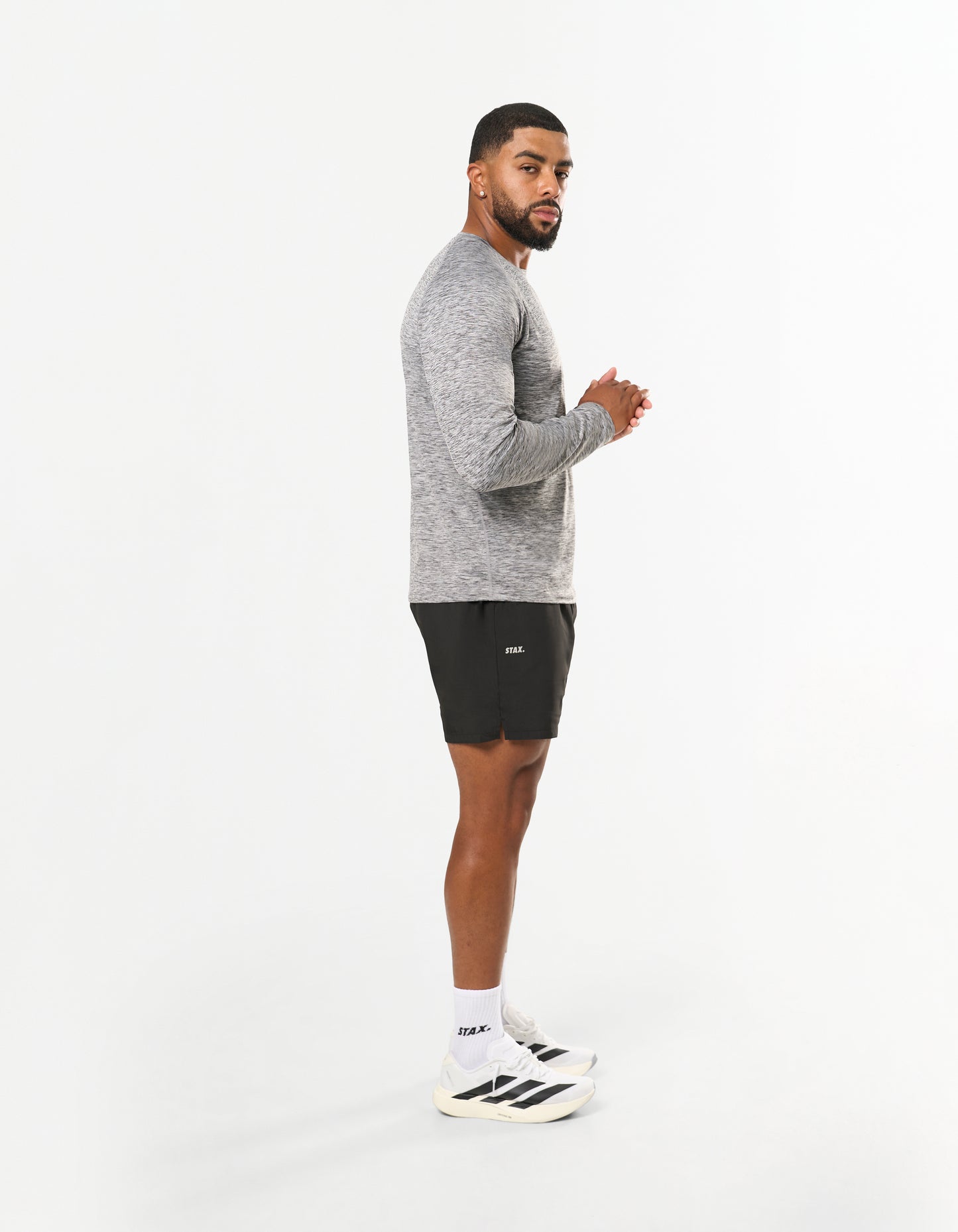 Rgn Active Long Sleeve - Dark Grey Marle