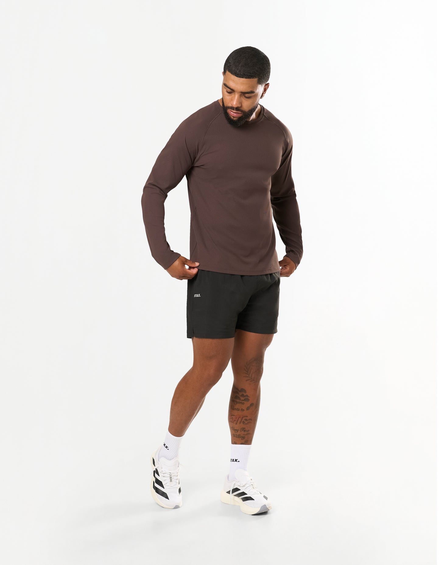 Conqr Waffle Long Sleeve - Brown