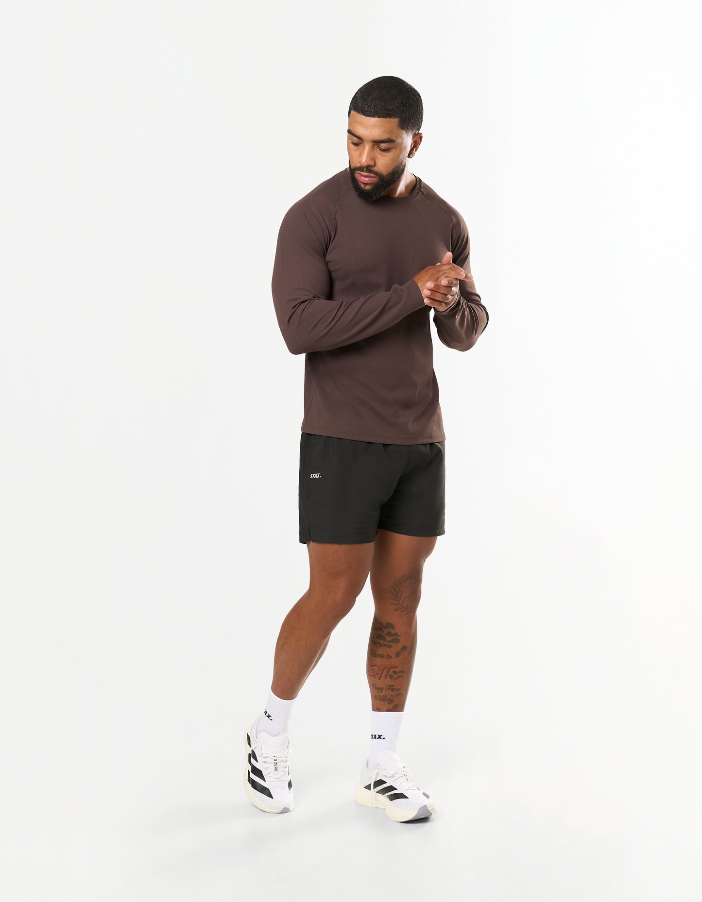 Conqr Waffle Long Sleeve - Brown