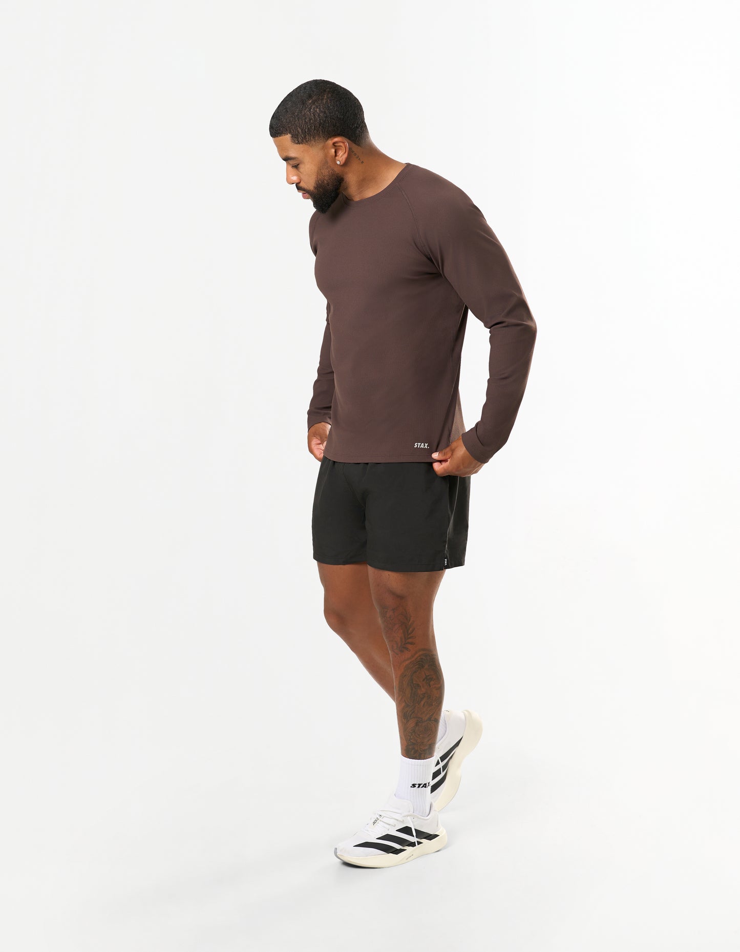 Conqr Waffle Long Sleeve - Brown