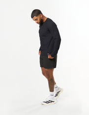 Conqr Waffle Long Sleeve - Black