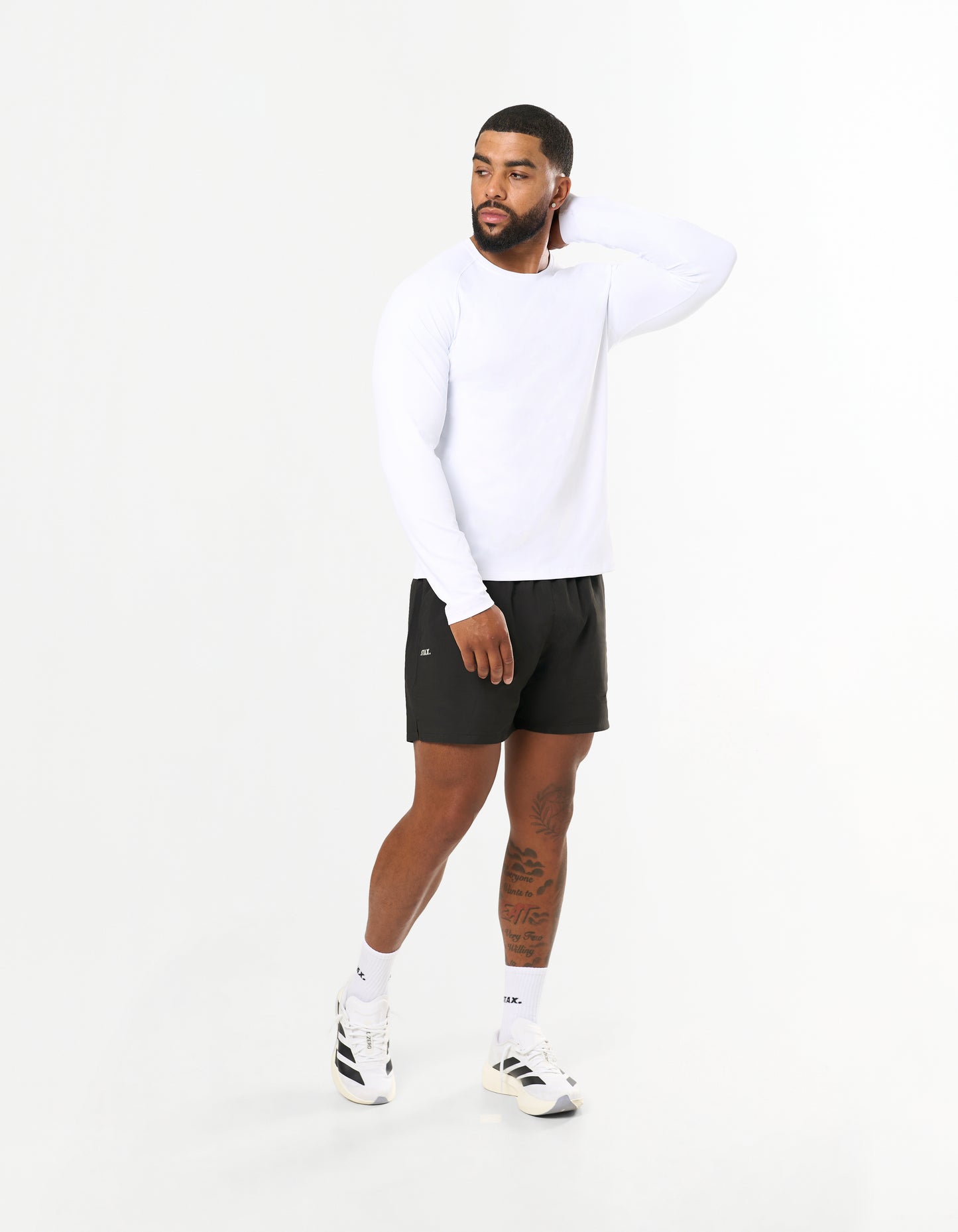 Conqr Waffle Long Sleeve - White