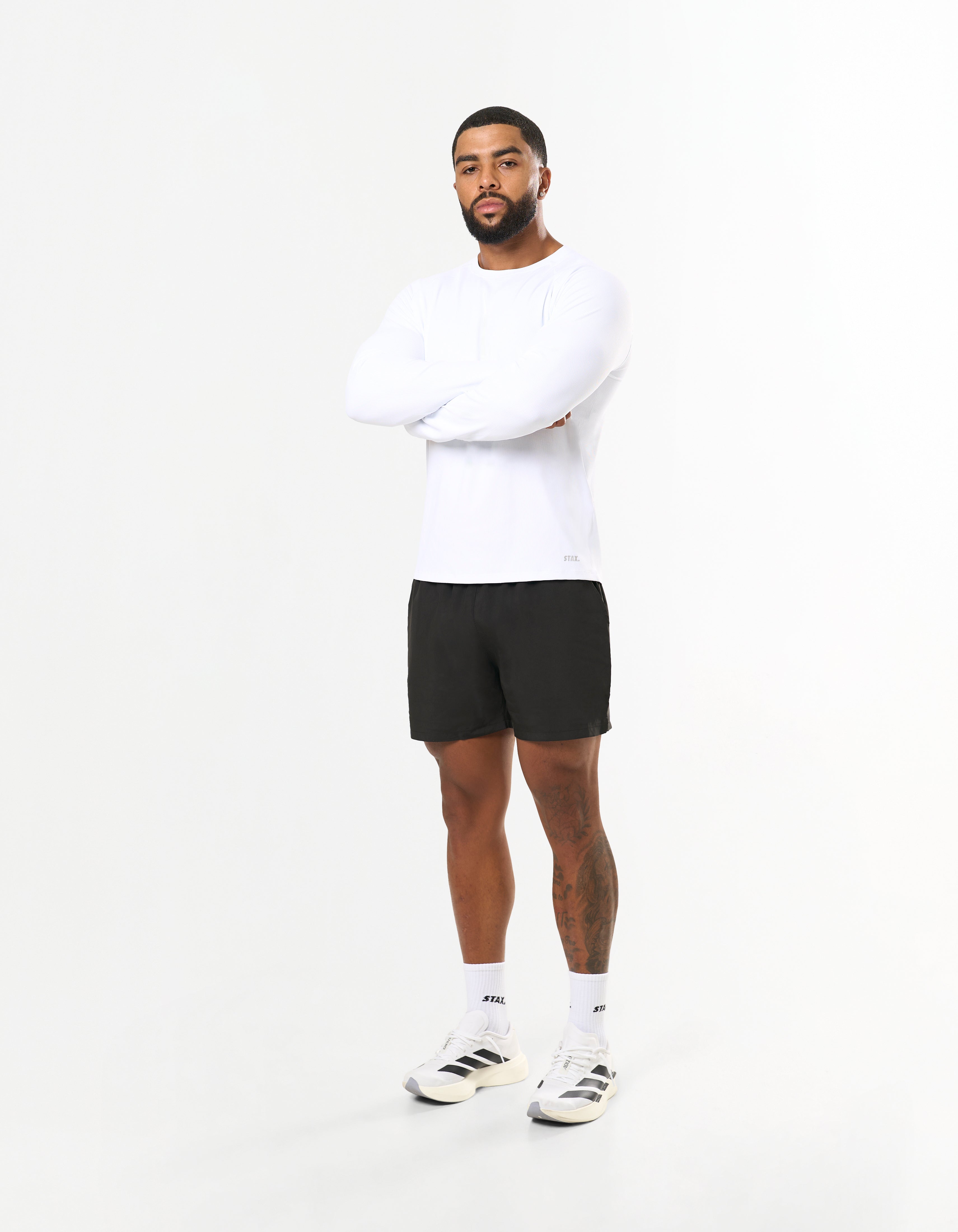 Conqr Waffle Long Sleeve - White