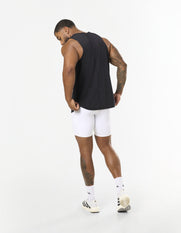 Mens Compressive Phone Pocket Bike Shorts - White