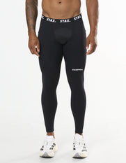 Mens Compressive Phone Pocket Tights - Black