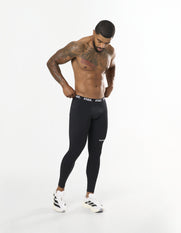 Mens Compressive Phone Pocket Tights - Black
