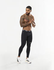 Mens Compressive Phone Pocket Tights - Black