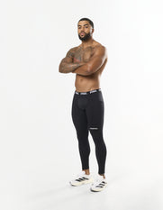 Mens Compressive Phone Pocket Tights - Black