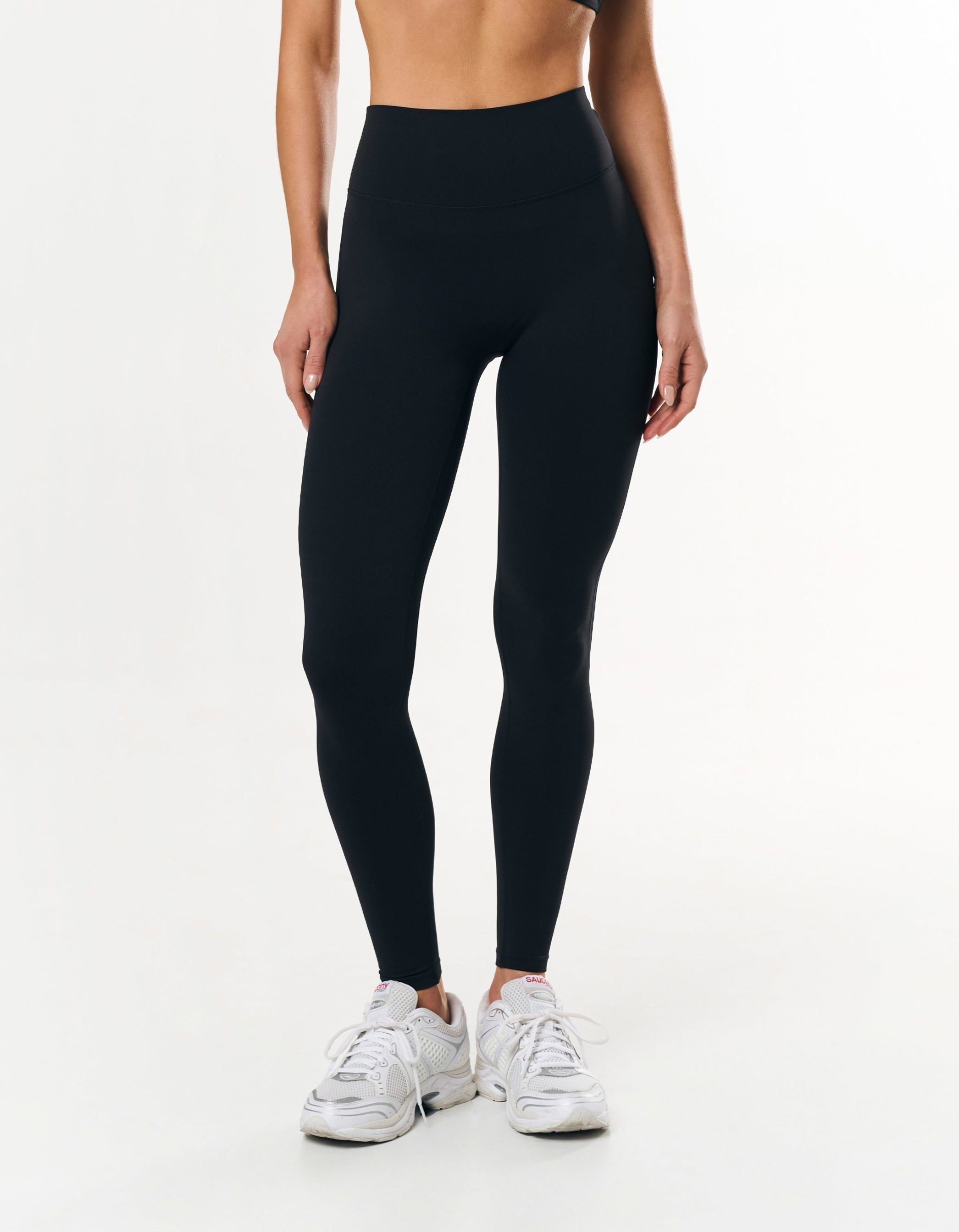 STAX. Full Length Tights in Black - Airlyte Material - Activewear for walks, yoga & everyday wear 