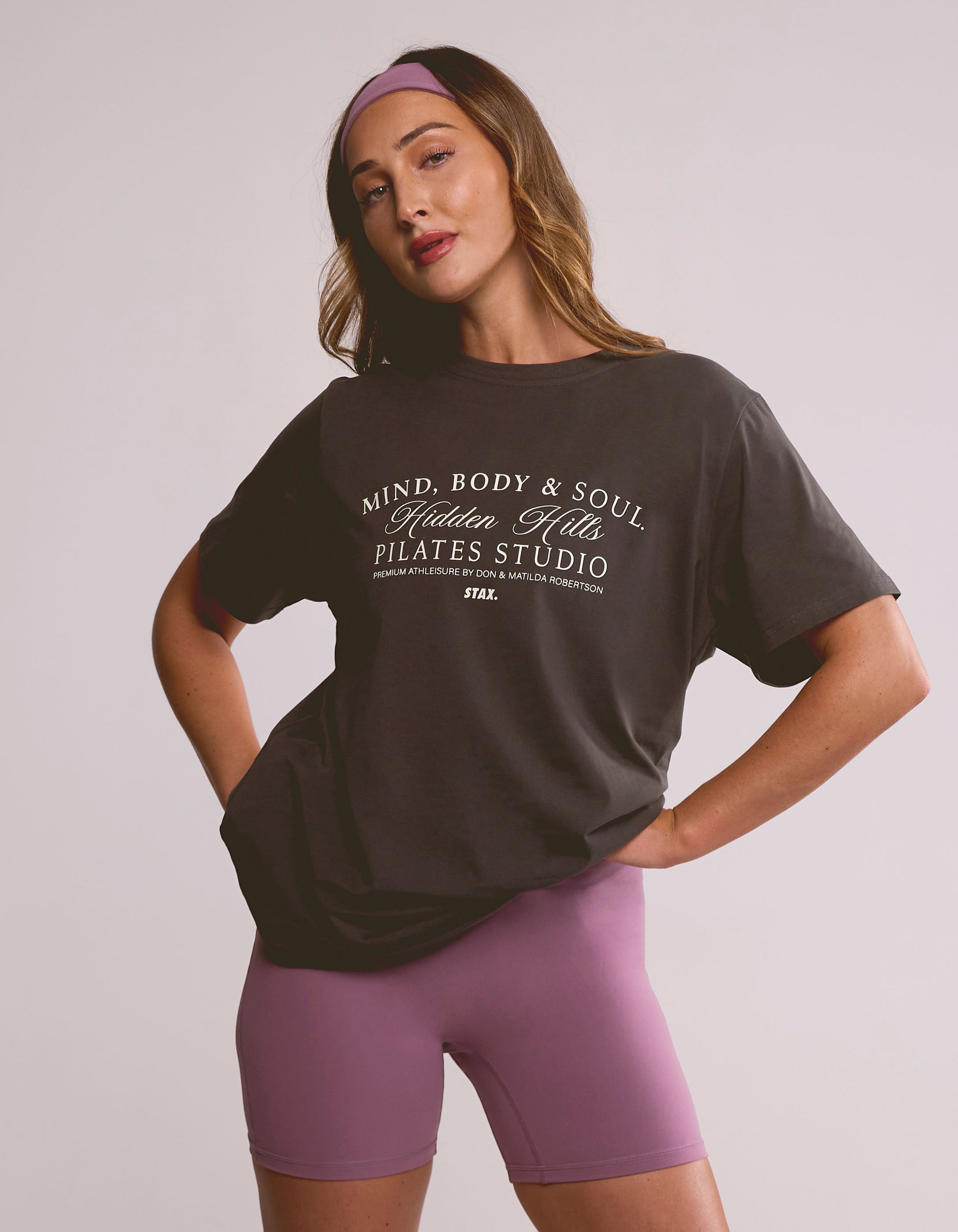 Wellness Oversized Tee - Slate Grey