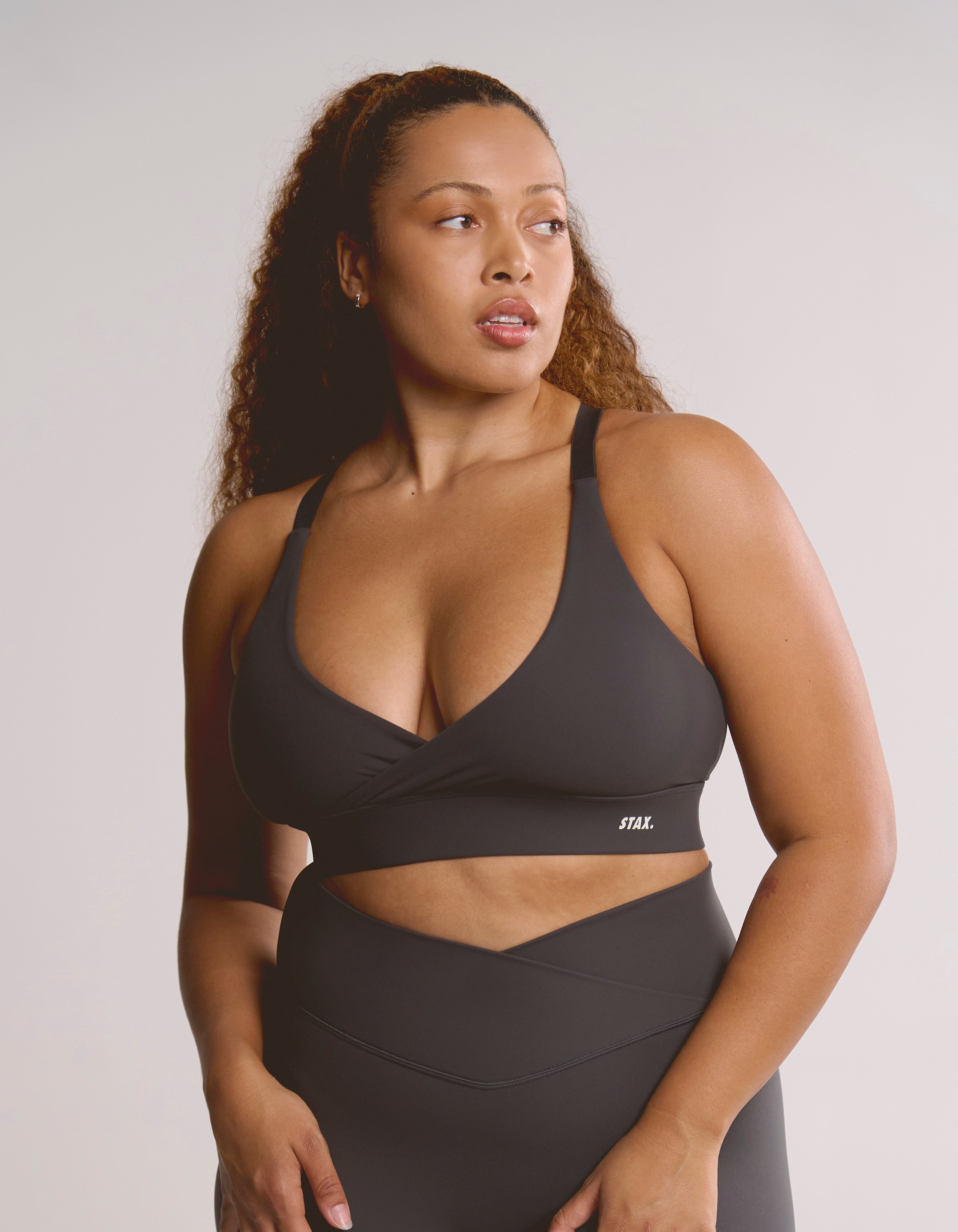 V Front Adapt Crop NANDEX™ - Slate Grey
