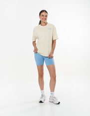 Seamless Kic Midi Bike Shorts - Blue