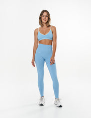 Seamless Kic Bralette - Blue/Cream