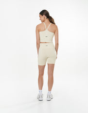 Seamless Kic Cropped Tank - Cream