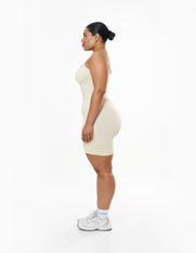 Seamless Kic Cropped Tank - Cream