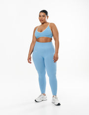 Seamless Kic Bralette - Blue/Cream