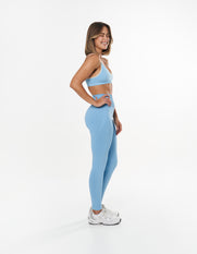 Seamless Kic Bralette - Blue/Cream