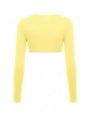 Square Neck Cropped Long Sleeve Airlyte - Limoncello