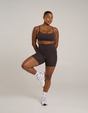 Pocket Midi Bike Shorts Astryx - Truffle