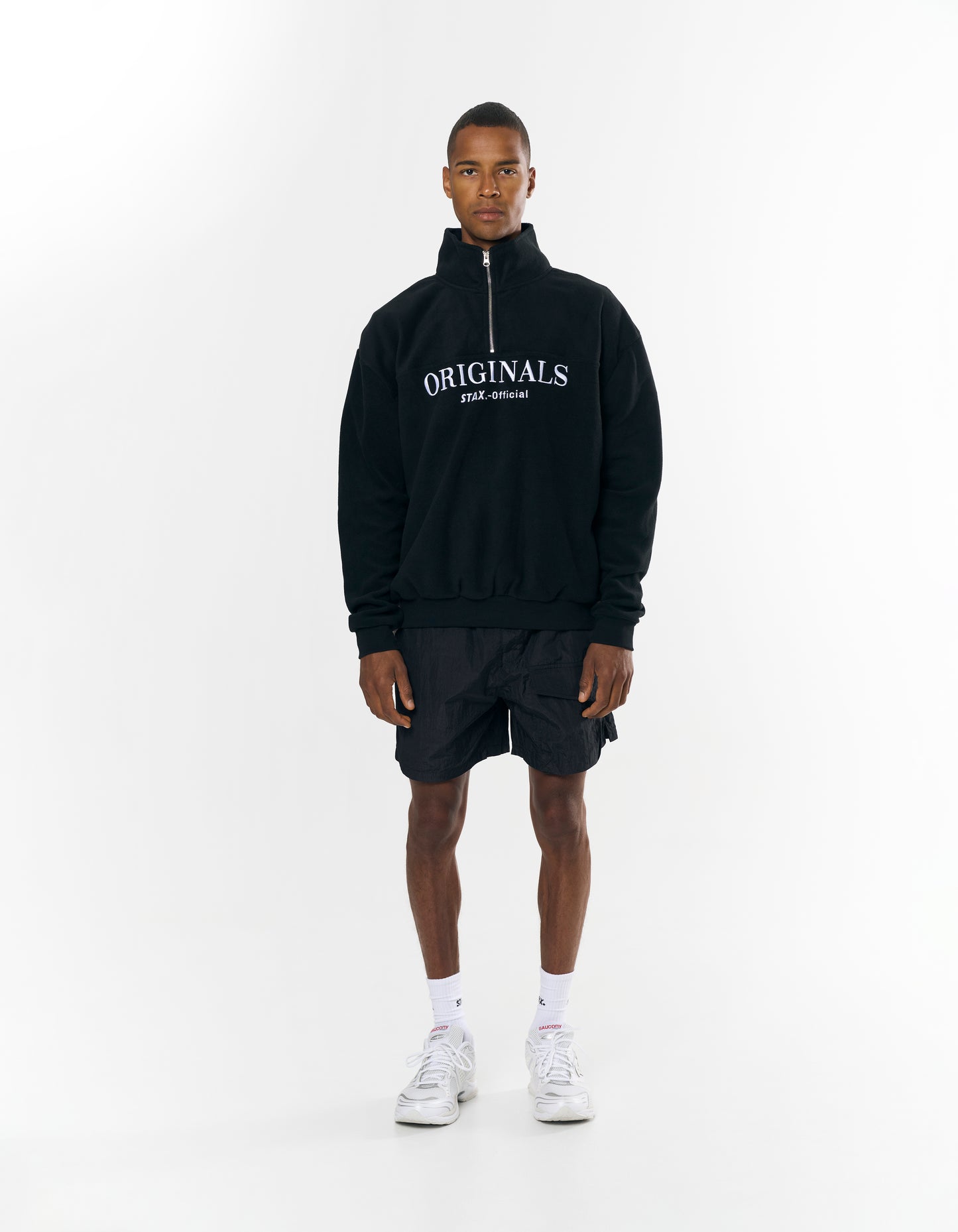 Originals Polar Fleece 1/4 Zip - Black